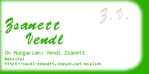 zsanett vendl business card